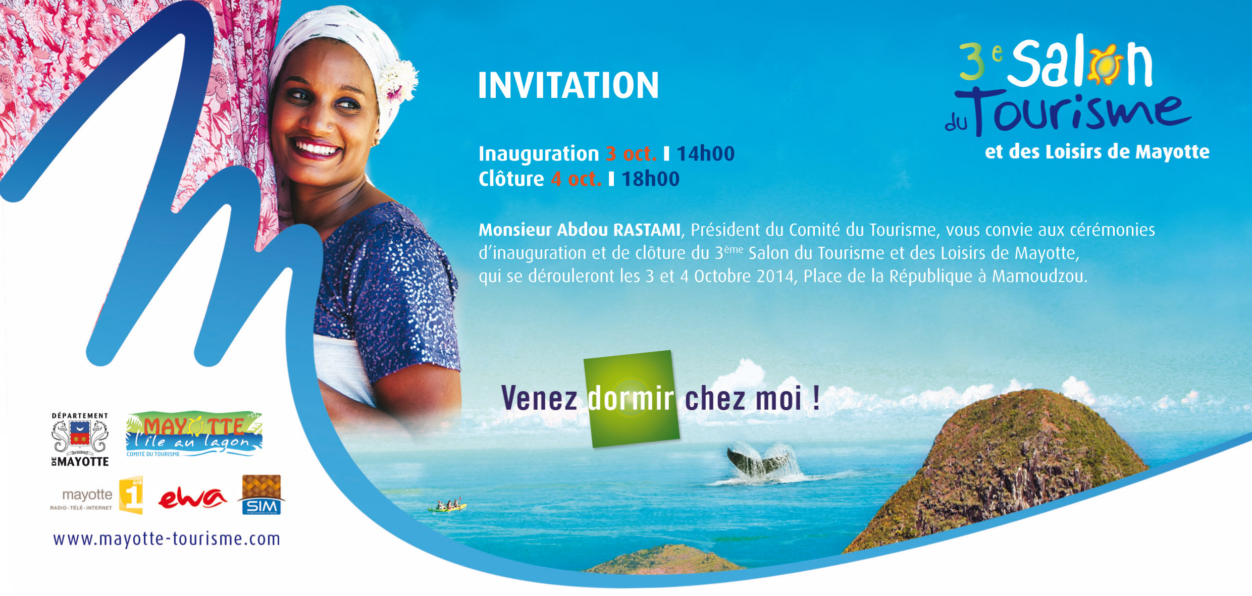 You are currently viewing Mayotte- Le salon du Tourisme sous le thème  » Venez dormir chez moi »