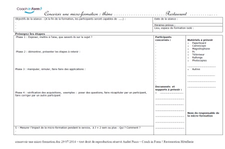 Lire la suite à propos de l’article Organiser une micro-formation