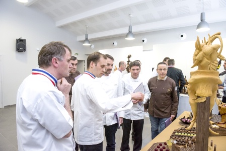 Le concours 2015 Un des meilleurs ouvriers de France chocolatier-pâtissier à Yssingeaux.