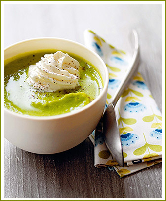 Cappuccino-de-petits-pois