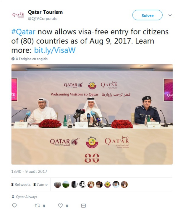 Lire la suite à propos de l’article Visas : le Qatar ouvre les frontières à 80 nationalités
