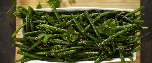 Lire la suite à propos de l’article Salade d’haricots verts au sésame