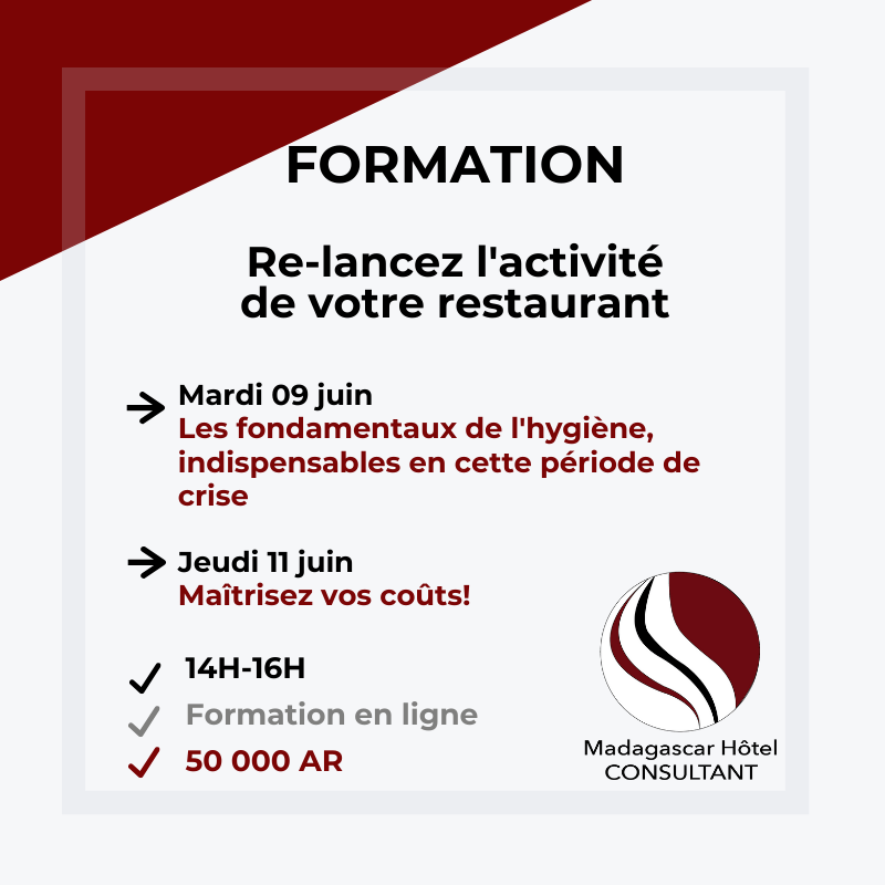 Lire la suite à propos de l’article Formations : Les fondamentaux de l’hygiène et La maîtrise des coûts au restaurant