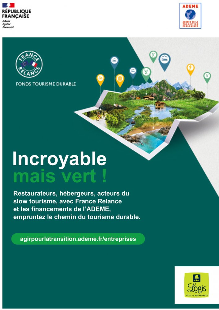 You are currently viewing France – Fonds de tourisme durable : le Groupe Logis Hôtels partenaire de l’ADEME